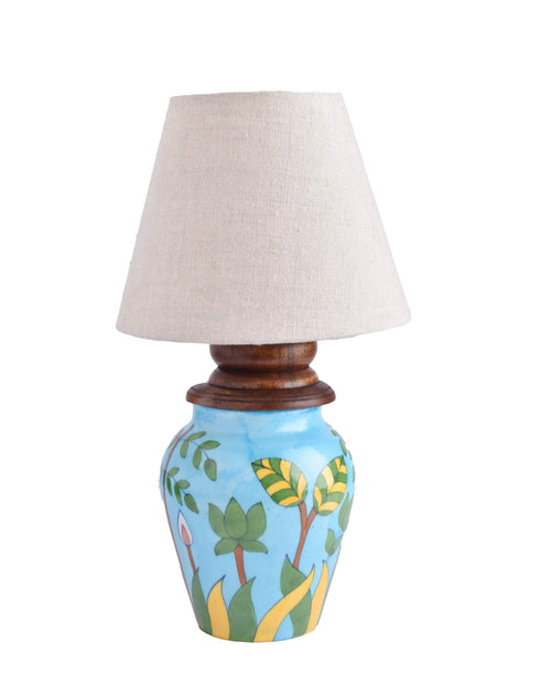 Blue pottery Handiya Table Lamp (Without Shade)